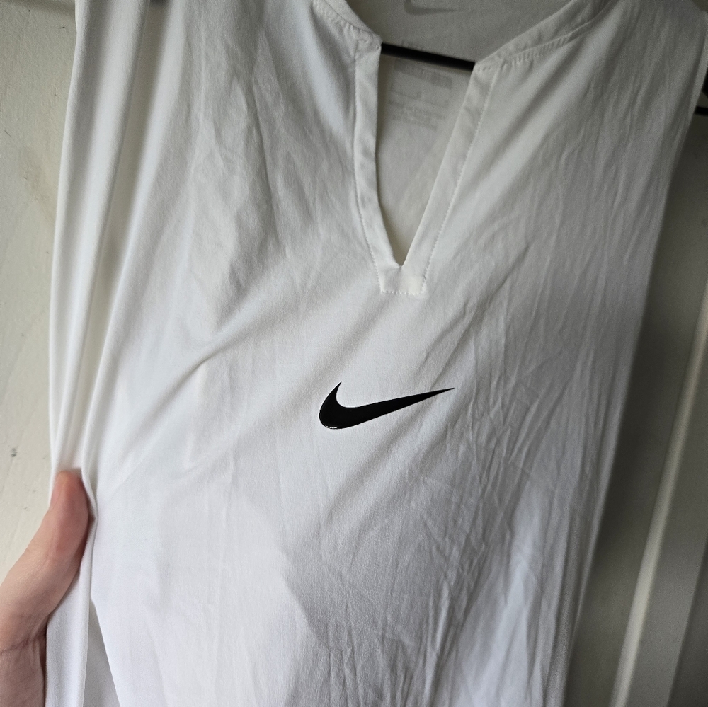 Nike Dri-FIT Advantage White Athletic Dress Size L - Picture 5 of 7